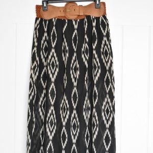 Black maxi skirt